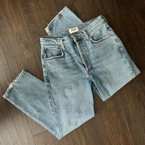 AGOLDE high-waisted straight leg jeans